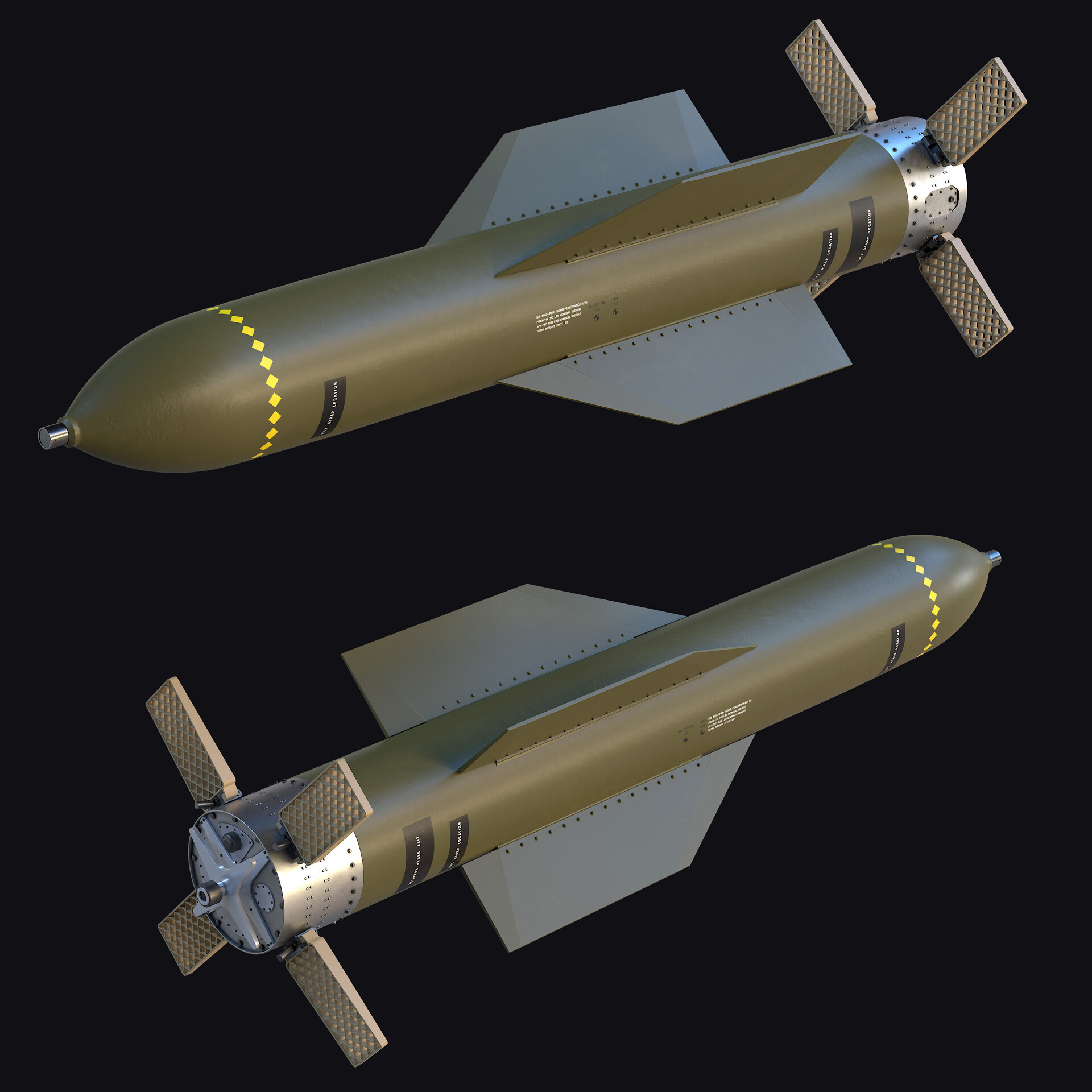 ArtStation - The GBU-57A/B MOP (Massive Ordnance Penetrator)