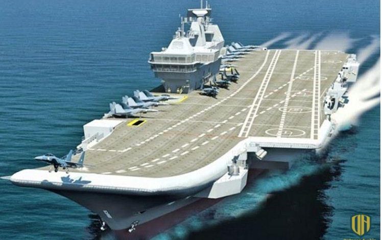 البحرية الهندية تُطلق أول حاملة طائرات من تطويرها وبنائها