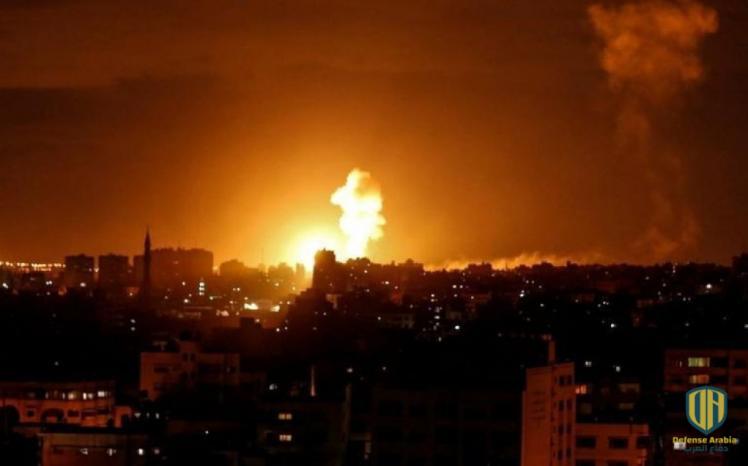 الجيش الإسرائيلي ينشر فيديو للغارات على غزة