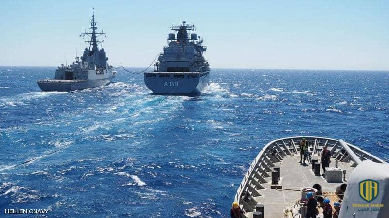مناورات للبحرية اليونانية في المتوسط