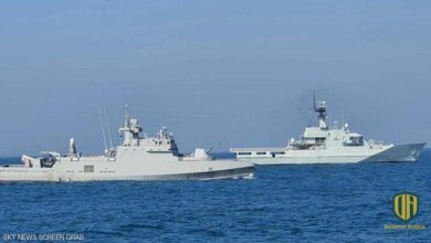 تدريب مصري بحريني مشترك في البحر المتوسط