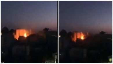 فيديو: إسرائيل تقصف برجا سكنيا في غزة