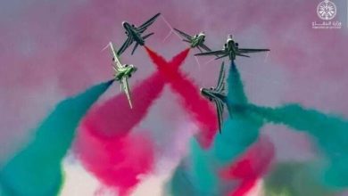 فريق الصقور السعودية يفتتح المعرض الجوي العالمي RIAT 2023 في بريطانيا