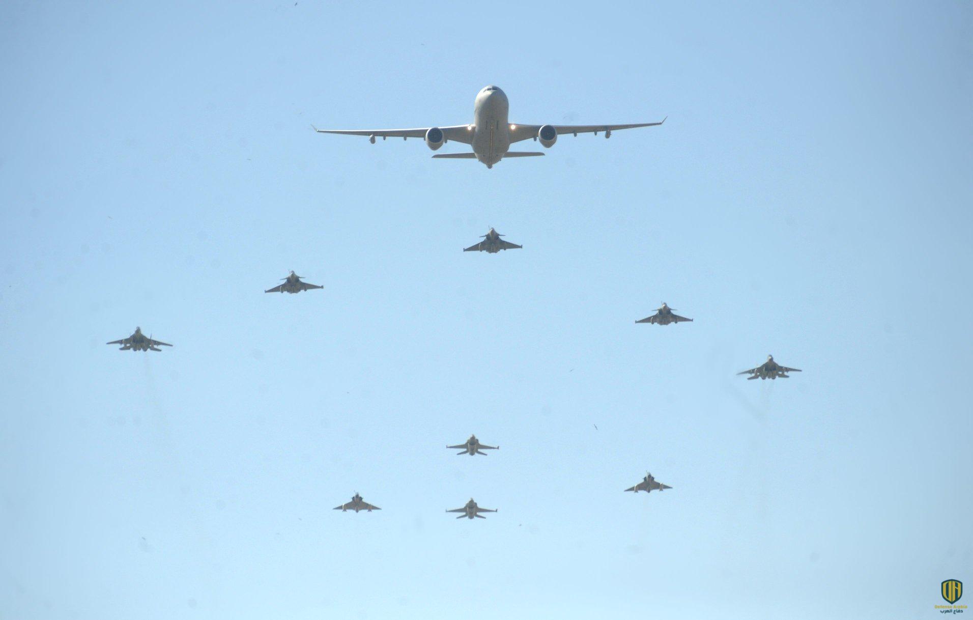 لقطة من فعاليات التدريب الجوي المصري الفرنسي المشترك