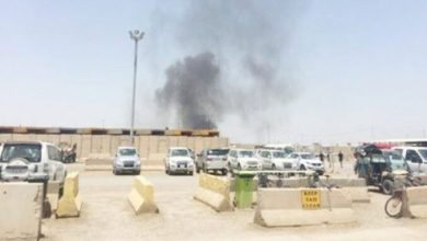 إصابة طائرة بأضرار بالغة بعد سقوط صواريخ على معسكر التاجي