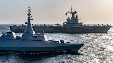 القوات البحرية المصرية والفرنسية تنفذان تدريباً بحرياً عابراً فى نطاق مسرح العمليات للأسطول الجنوبي