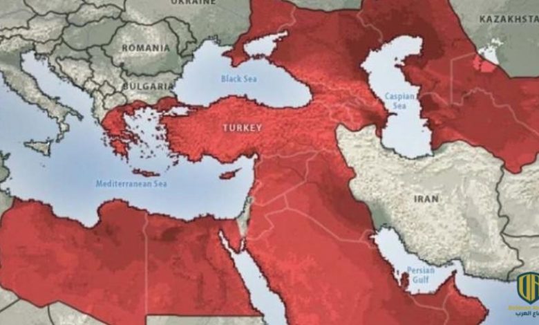 التلفزيون التركي يعرض خريطة “للنفوذ التركي المتوقع بحلول 2050”