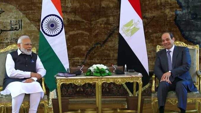 مصر والهند تجريان محادثات لمناقشة التعاون في مجال الدفاع والأمن بين البلدين