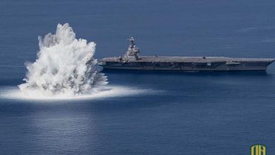 البحرية الأمريكية تجري اختبار على حاملة الطائرات الأكبر “جيرالد فورد” (صور)
