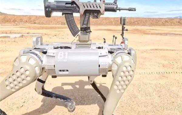 الكلاب الصينية الآلية المسلحة تهدد أمن الولايات المتحدة