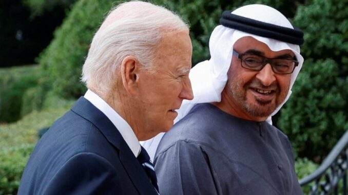 بايدن يعلن الإمارات ثاني شريك دفاعي لأمريكا بعد الهند