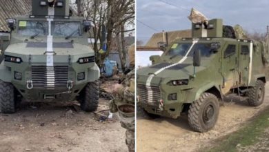 وسائل إعلام تنشر صور مركبات مدرعة إسرائيلية في خيرسون.. هل زودت إسرائيل أوكرانيا بأسلحة؟