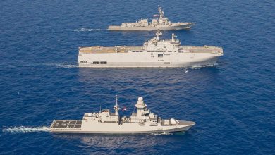 القوات البحرية المصرية والأمريكية تنفذان تدريبا عابرا