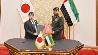 توقيع اتفاقية تعاون عسكري ودفاعي بين الإمارات واليابان