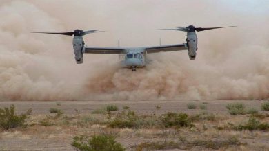 تحطم طائرة مروحية من طراز “في-22 أوسبري”.. هل فعلا كانت تحمل مواد مشعة؟