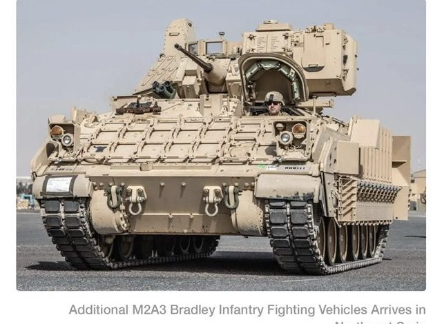 الجيش الأمريكي ينشر المزيد من المركبات القتالية M2A3 برادلي في سوريا