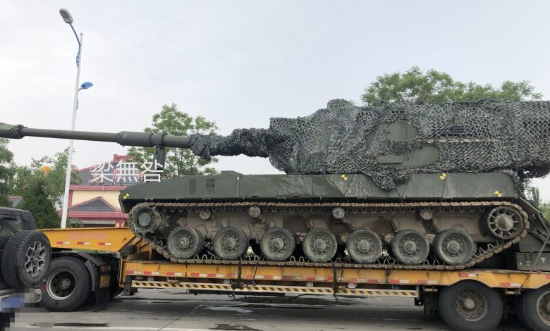 رصد مدفع هاوتزر صيني جديد في الشارع