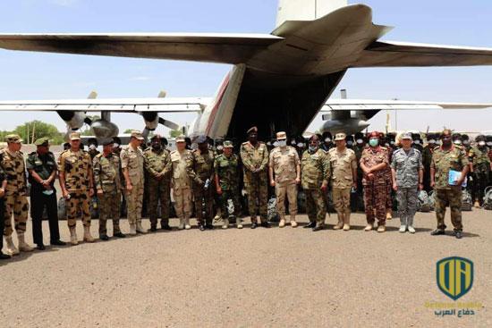 وصول القوات المصرية المشاركة في التدريب المشترك “حماة النيل” بالسودان