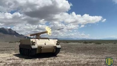 الإطلاق الأوّل للصّاروخ الموجَّه باللّيزر من مركبة القتال الرّوبوتيّة التّابعة لشركة “بي اي ايه سيستمز” 
