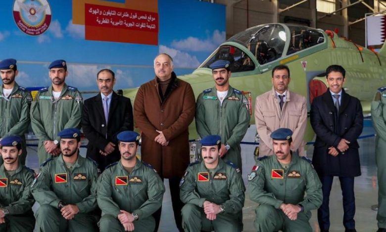 خالد العطية يحضر تحليق أول رحلة لطائرات “التايفون” القطرية في بريطانيا (صور)