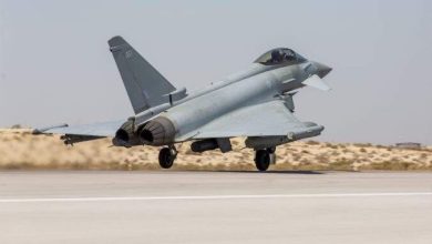 طائرات “يوروفايتر تايفون” التابعة لسلاح الجو الملكي البريطاني تتألق في تمرين عسكري بالسعودية
