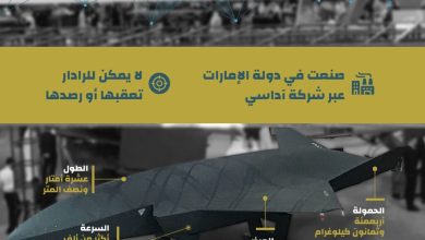 إنفوجرافيك: “إيدج” تكشف عن أول طائرة بدون طيار خفية عن الرادار