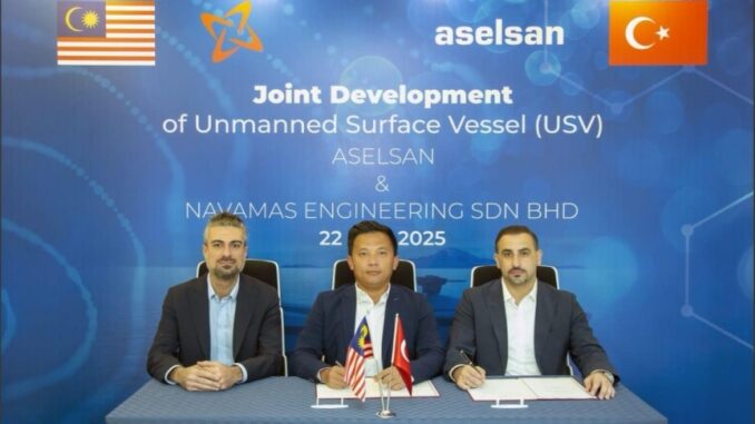 “أسيلسان” التركية و”نافاماس” الماليزية تطلقان وحشاً بحرياً غير مأهول