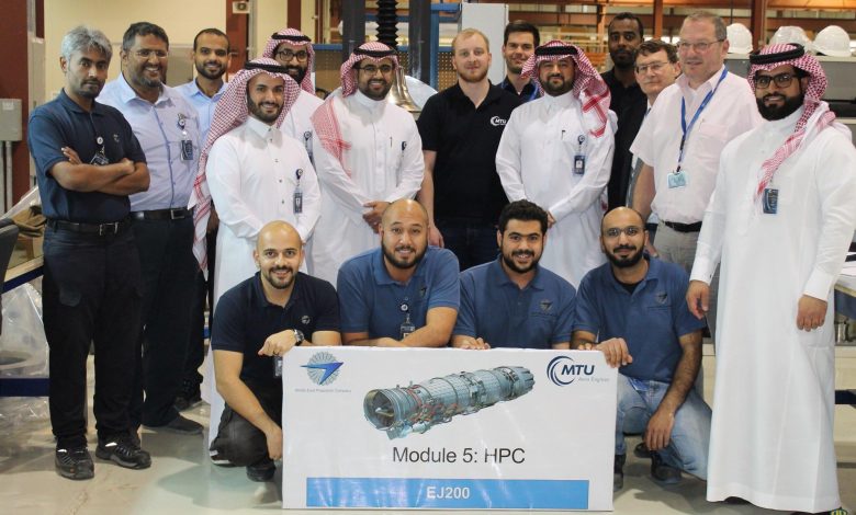 اصلاح وصيانة محركات مقاتلات “يورو تايفون” لأول مرة في السعودية