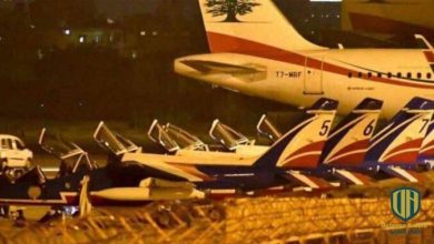 بالفيديو: طائرات حربية فرنسية في بيروت