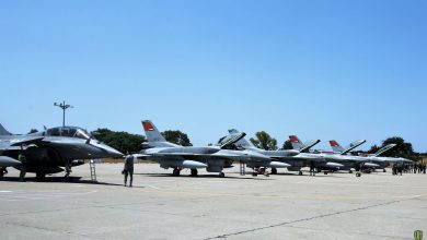 تدريبات جوية مشتركة بين مصر واليونان جنوب جزيرة كريت