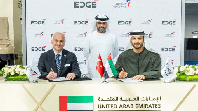“ايدج” تتعاون مع “الصناعات الجوية التركية” في مشاريع جوية متقدمة