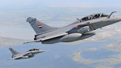 القوات الجوية المصرية والهندية تجريان تدريبات مشتركة في قاعدة جوية مصرية