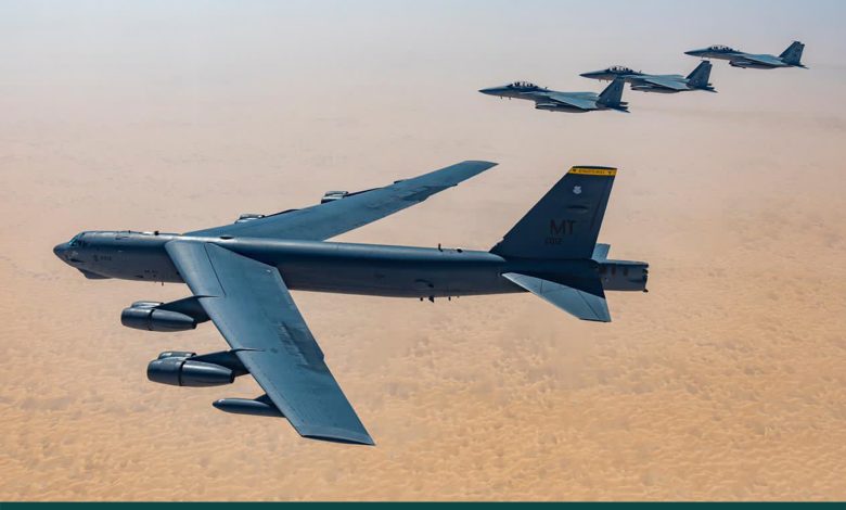 بالصور.. مقاتلات سعودية وأمريكية في مناورات