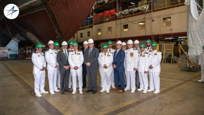 القوات البحرية السعودية تُرسي العارضة الرئيسية لـ”سفينة جلالة الملك عبدالله” بالتعاون مع “لوكهيد مارتن”