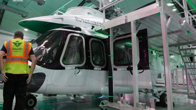 “السعودية لهندسة وصناعة الطيران” تحصل على اعتماد “ليوناردو” لصيانة مروحيات AW139