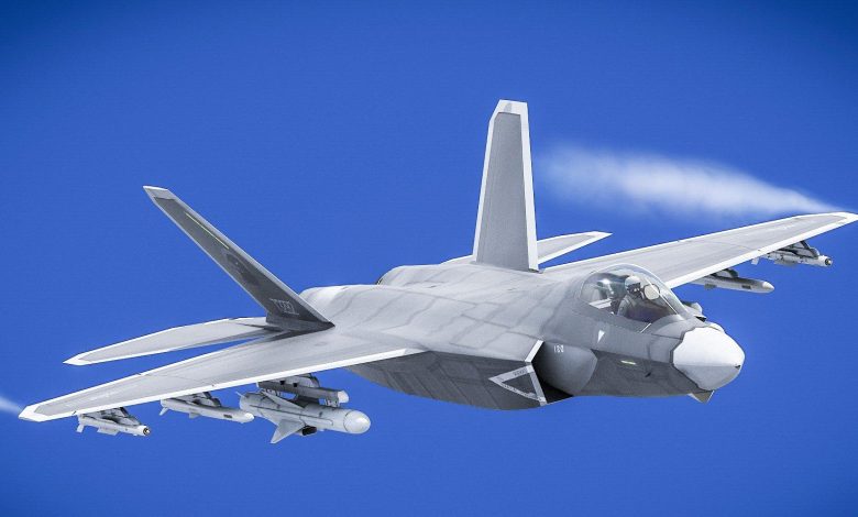 الصين تعرض مقاتلة شبح بحرية جديدة تصميمها شبيه بمقاتلات الجيل الخامس الأمريكية “إف-22″ و”إف-35” (صور)