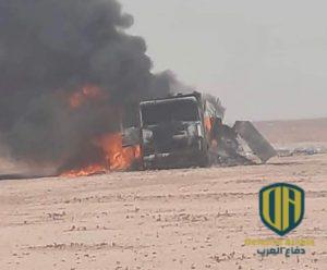 الجيش المغربي يدمر شاحنتين تابعتين لجبهة البوليساريو حاولت الدخول للمنطقة العازلة