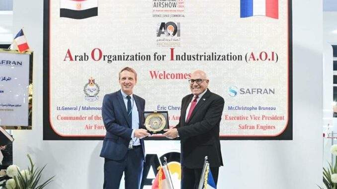 “سافران” الفرنسية تعتمد مصنع محركات مصنع المحركات التابع للهيئة العربية للتصنيع كمركز دولي