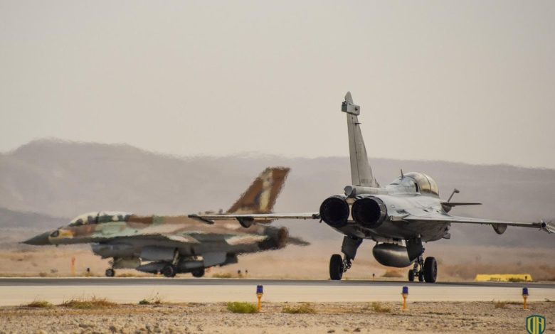 تمرين”العلم الأزرق” الجوي ينطلق في إسرائيل الأحد بمشاركة سبع دول