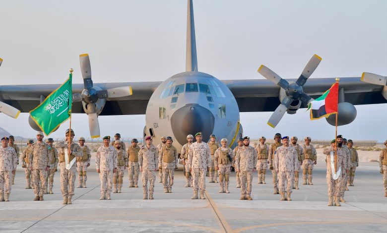 بالصور.. وصول القوات البرية السعودية إلى الإمارات للمشاركة في تمرين “المصير واحد/1”