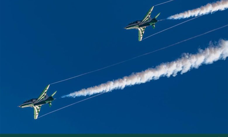 بالصور: “الصقور السعودية” تصل الى الإمارات للمشاركة في عروض جوية