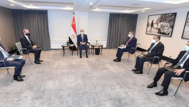 الرئيس السيسي يستقبل الرئيس التنفيذي لشركة “جون كوكريل” البلجيكية للصناعات الدفاعية