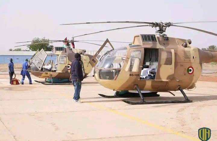 إعادة مروحيات “بي أو 105” التابعة للقوات الجوية السودانية الى الخدمة بعد صيانتها وتطويرها (صور)