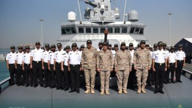 وصول سفينة “جلالة الملك الدرعية” إلى قاعدة الملك فيصل في جدة