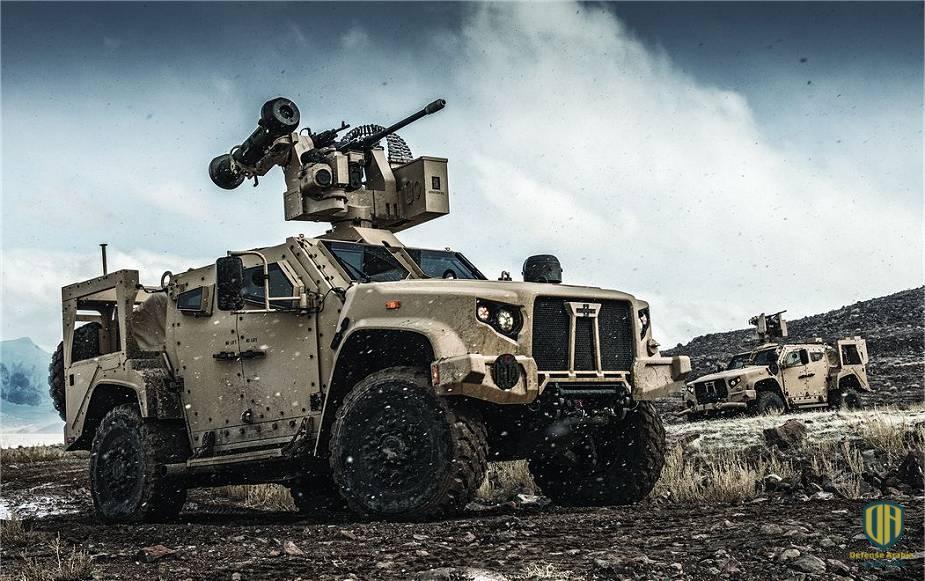 مركبة تكتيكية خفيفة مشتركة Oshkosh JLTV مع محطة أسلحة Kongsberg RS6