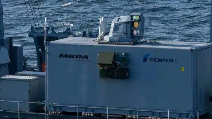 البحرية الألمانية تختتم اختبارات السلاح الليزري LWD