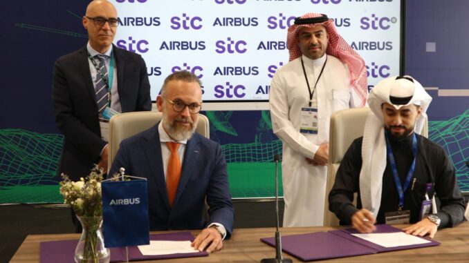 “ايرباص” توقع مذكرة تفاهم مع stc في معرض الدفاع العالمي