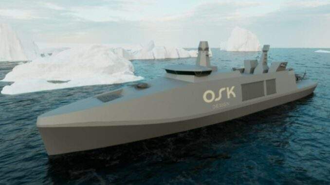 شركة OSK Design الدنماركية تكشف عن مشروع جديد يهدف إلى تطوير فرقاطات حربية كاسحة للجليد
