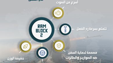 إنفوجرافيك: صواريخ “RAM Block 2” التي من المفترض أن تتسلمها مصر