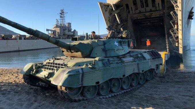 “جون كوكريل” تقدم عرضاً لترقية دبابات “ليوبارد” اليونانية